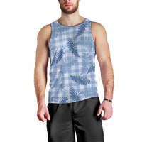 Blue Palaka Hawaii Palapalai Men Tank Top Hawaiian Fern LT14 - Polynesian Pride