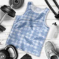 Blue Palaka Hawaii Palapalai Men Tank Top Hawaiian Fern LT14 - Polynesian Pride