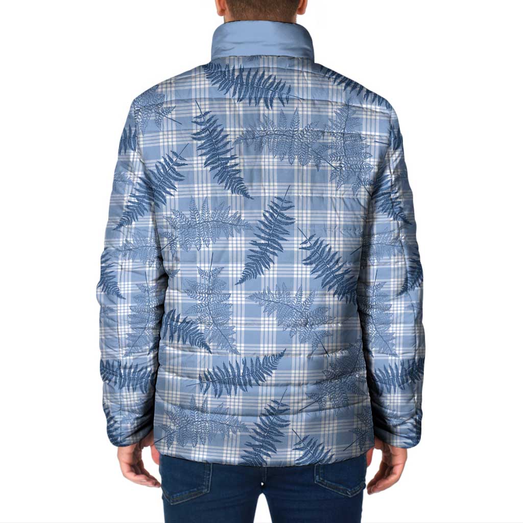 Blue Palaka Hawaii Palapalai Padded Jacket Hawaiian Fern LT14 - Polynesian Pride