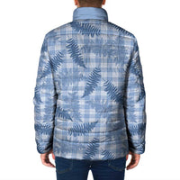 Blue Palaka Hawaii Palapalai Padded Jacket Hawaiian Fern LT14 - Polynesian Pride