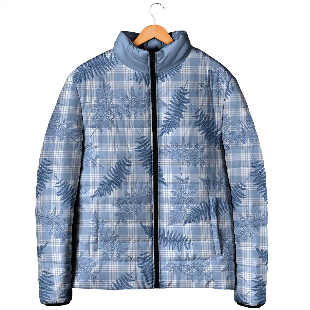 Blue Palaka Hawaii Palapalai Padded Jacket Hawaiian Fern LT14 - Polynesian Pride