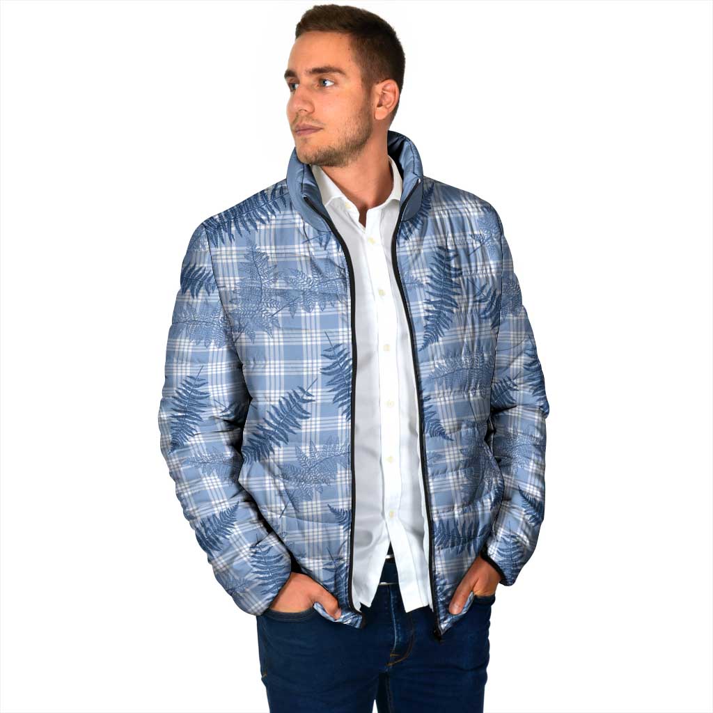 Blue Palaka Hawaii Palapalai Padded Jacket Hawaiian Fern LT14 - Polynesian Pride