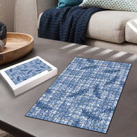 Blue Palaka Hawaii Palapalai Puzzle Hawaiian Fern LT14 - Polynesian Pride