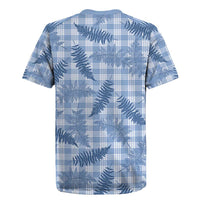 Blue Palaka Hawaii Palapalai Rugby Jersey Hawaiian Fern - Polynesian Pride