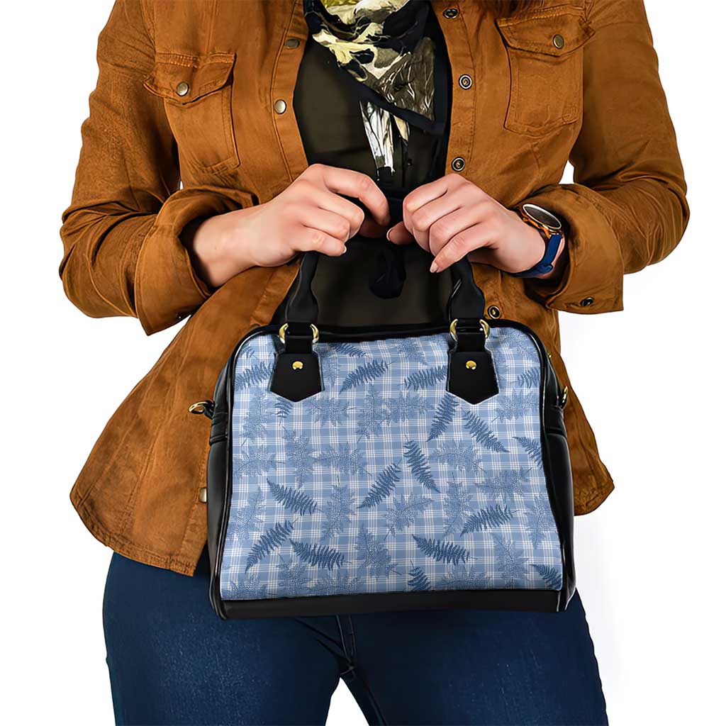 Blue Palaka Hawaii Palapalai Shoulder Handbag Hawaiian Fern LT14 - Polynesian Pride