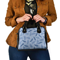 Blue Palaka Hawaii Palapalai Shoulder Handbag Hawaiian Fern LT14 - Polynesian Pride