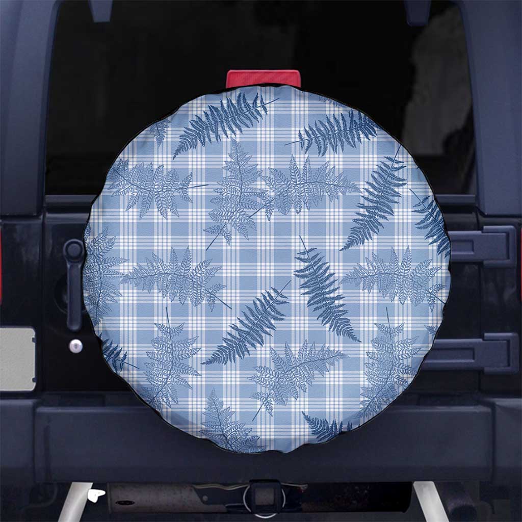 Blue Palaka Hawaii Palapalai Spare Tire Cover Hawaiian Fern - Polynesian Pride