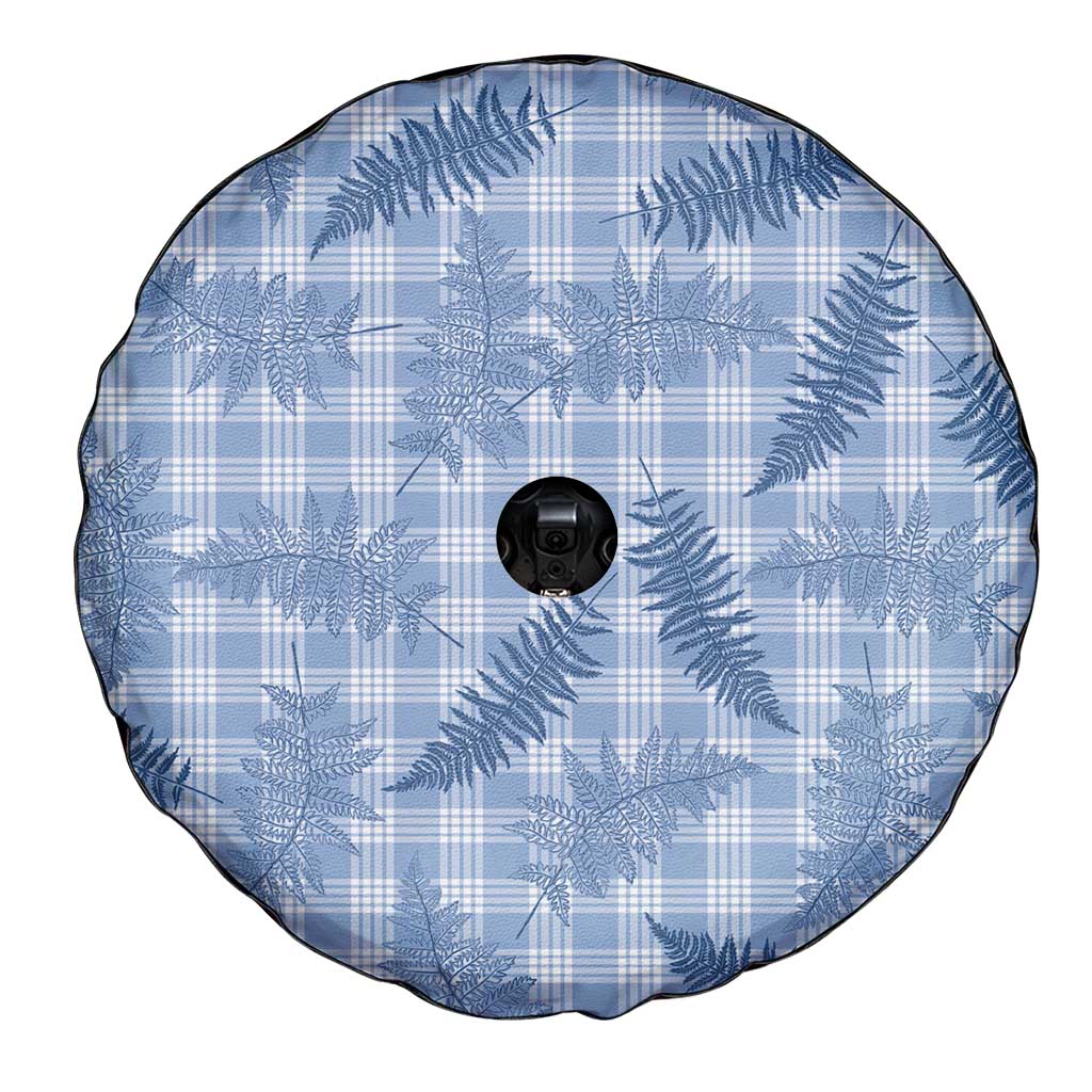 Blue Palaka Hawaii Palapalai Spare Tire Cover Hawaiian Fern - Polynesian Pride