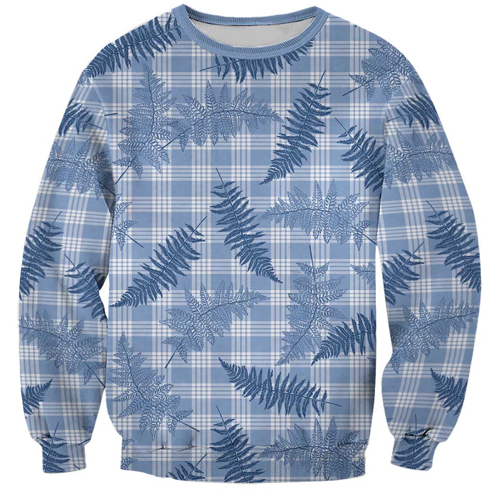 Blue Palaka Hawaii Palapalai Sweatshirt Hawaiian Fern LT14 Unisex Blue - Polynesian Pride
