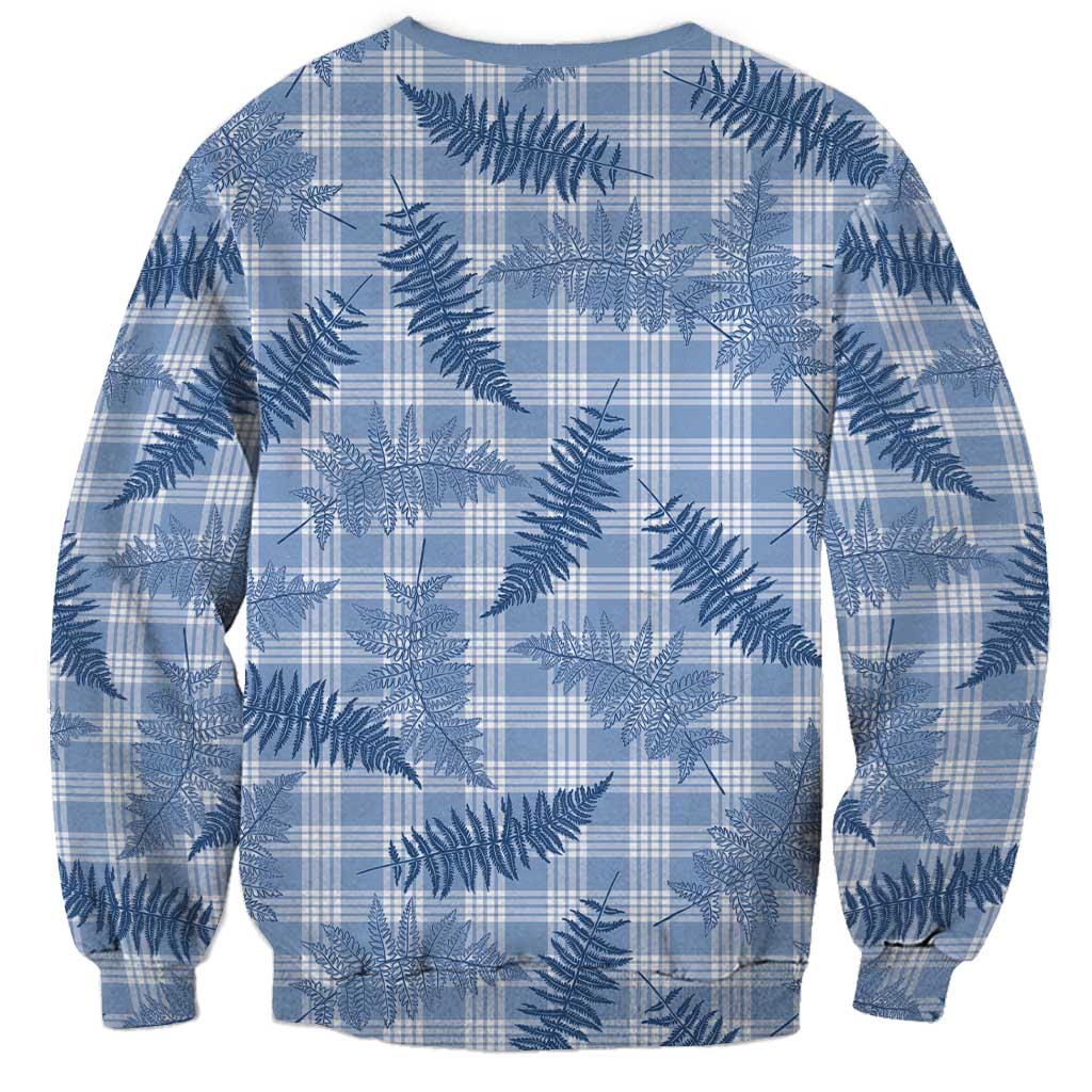 Blue Palaka Hawaii Palapalai Sweatshirt Hawaiian Fern LT14 - Polynesian Pride