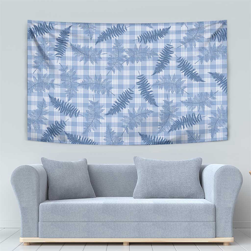 Blue Palaka Hawaii Palapalai Tapestry Hawaiian Fern - Polynesian Pride