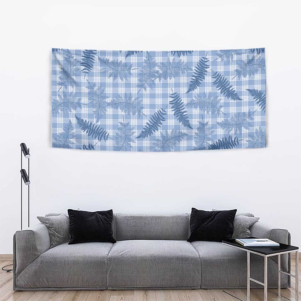 Blue Palaka Hawaii Palapalai Tapestry Hawaiian Fern - Polynesian Pride