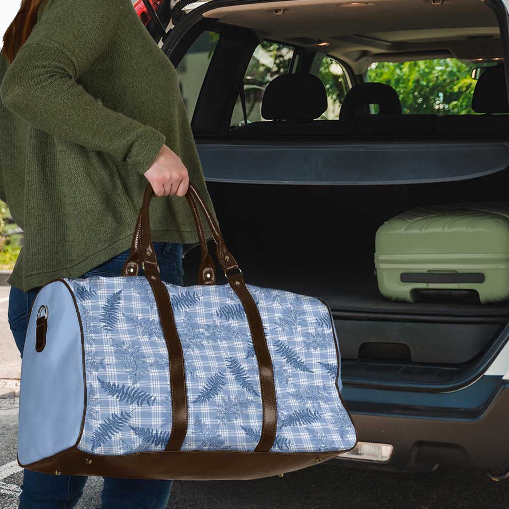 Blue Palaka Hawaii Palapalai Travel Bag Hawaiian Fern - Polynesian Pride