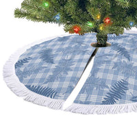 Blue Palaka Hawaii Palapalai Tree Skirt Hawaiian Fern LT14 - Polynesian Pride