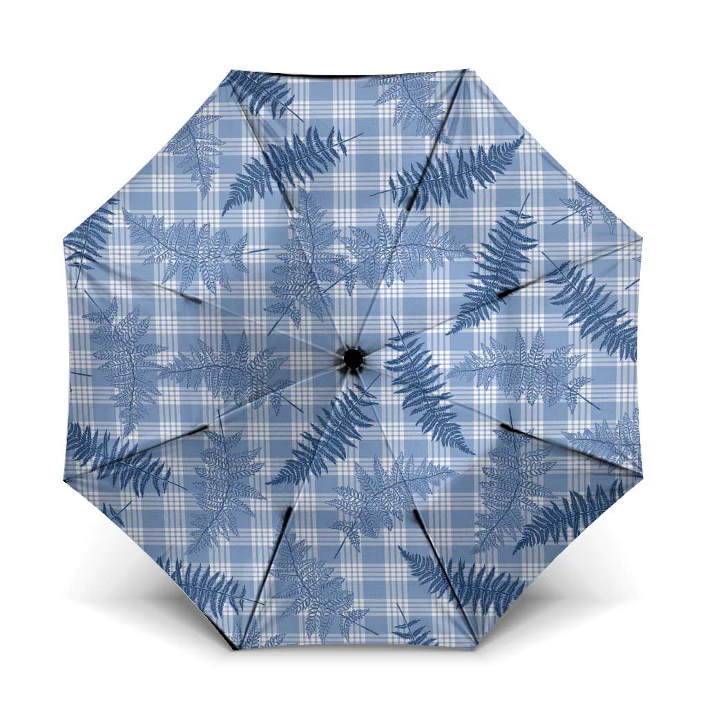 Blue Palaka Hawaii Palapalai Umbrella Hawaiian Fern LT14 One Size Folded 11.42 inch Opened Diameter 37.4 inch Blue - Polynesian Pride