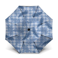 Blue Palaka Hawaii Palapalai Umbrella Hawaiian Fern LT14 One Size Folded 11.42 inch Opened Diameter 37.4 inch Blue - Polynesian Pride