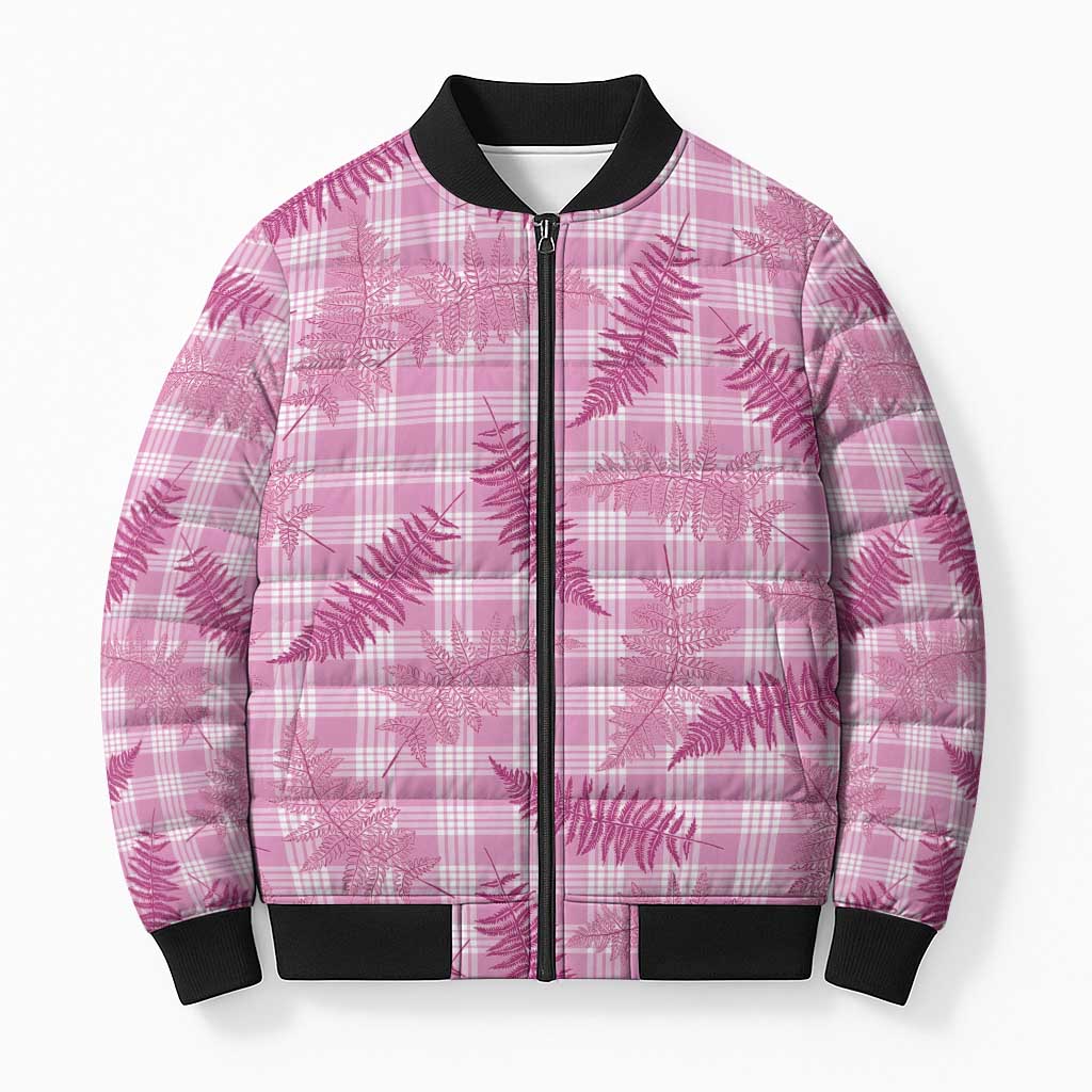 Purple Palaka Hawaii Palapalai Bomber Puffer Jacket Hawaiian Fern LT14 Unisex Purple - Polynesian Pride