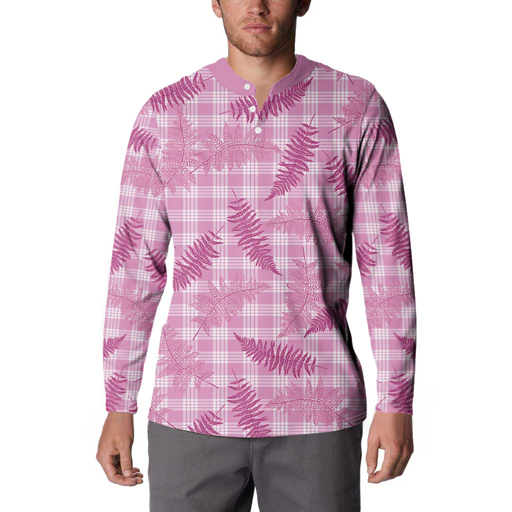 Purple Palaka Hawaii Palapalai Button Sweatshirt Hawaiian Fern LT14 - Polynesian Pride