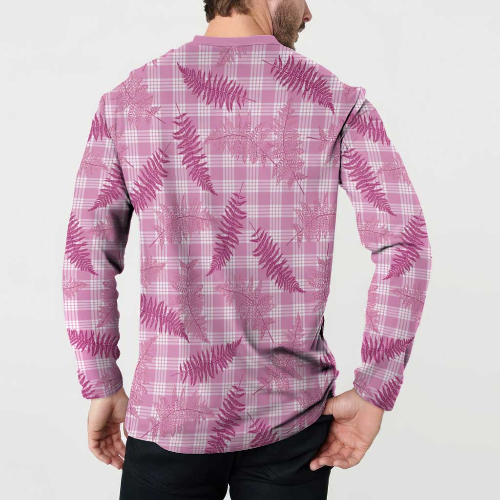 Purple Palaka Hawaii Palapalai Button Sweatshirt Hawaiian Fern LT14 - Polynesian Pride