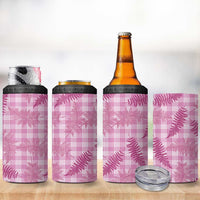 Purple Palaka Hawaii Palapalai 4 in 1 Can Cooler Tumbler Hawaiian Fern - Polynesian Pride