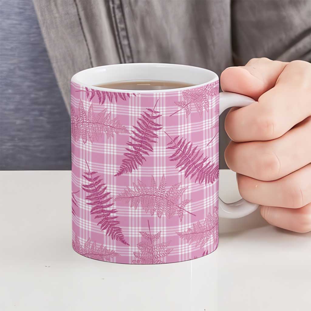 Purple Palaka Hawaii Palapalai Ceramic Mug Hawaiian Fern LT14 - Polynesian Pride