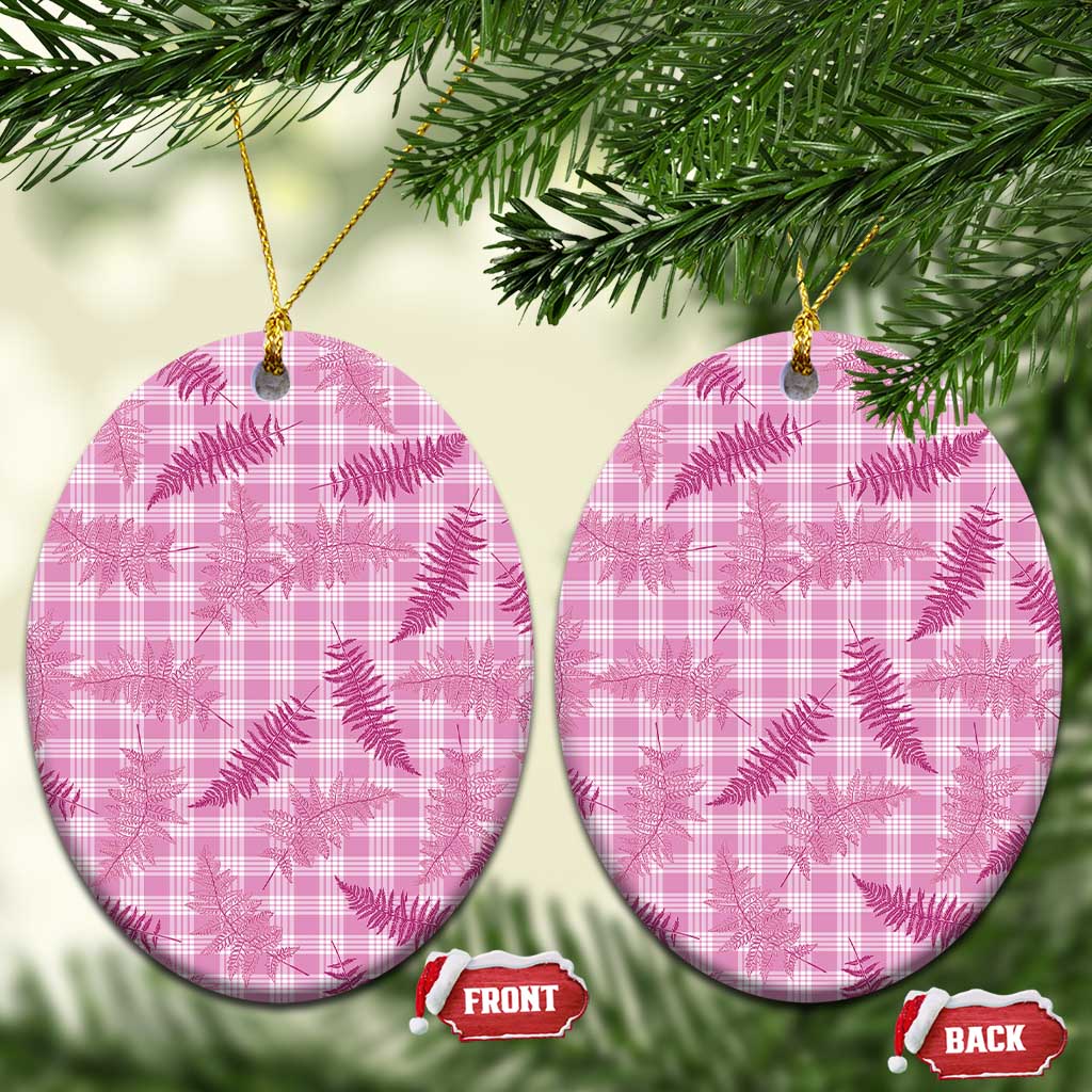 Purple Palaka Hawaii Palapalai Ceramic Ornament Hawaiian Fern - Polynesian Pride