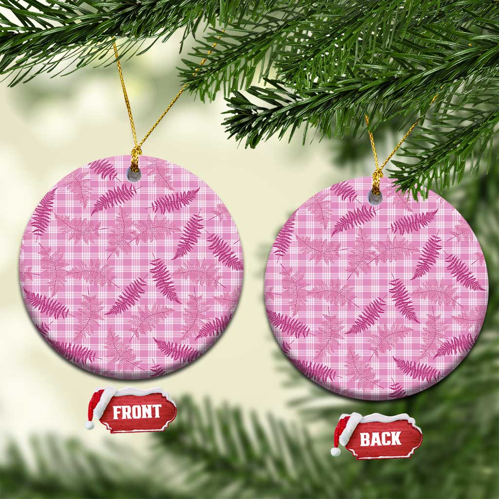 Purple Palaka Hawaii Palapalai Ceramic Ornament Hawaiian Fern - Polynesian Pride