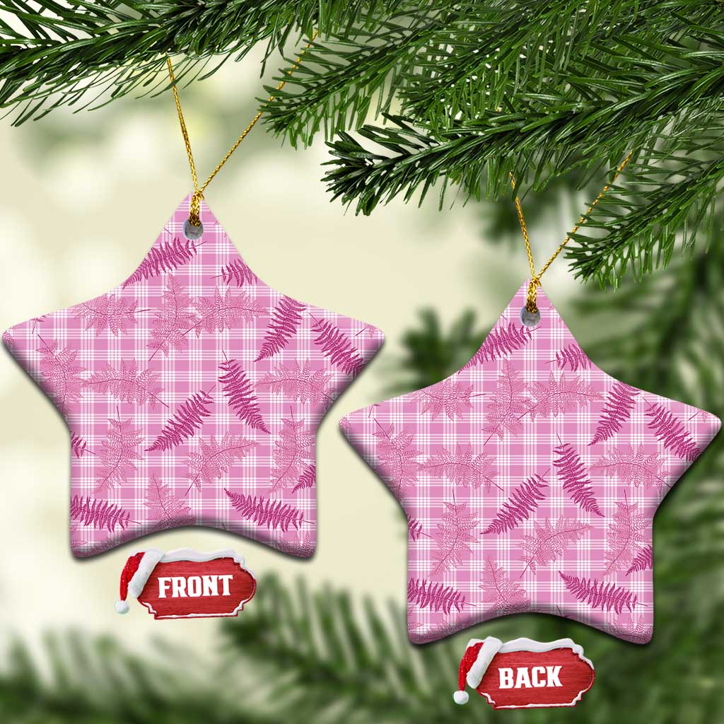 Purple Palaka Hawaii Palapalai Ceramic Ornament Hawaiian Fern - Polynesian Pride