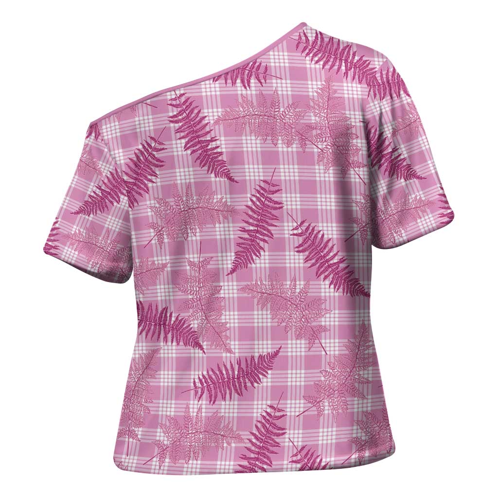 Purple Palaka Hawaii Palapalai Cross Shoulder Shirt Hawaiian Fern LT14 - Polynesian Pride