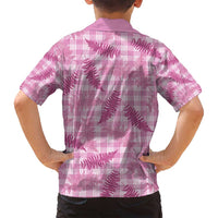 Purple Palaka Hawaii Palapalai Family Matching Long Sleeve Bodycon Dress and Hawaiian Shirt Hawaiian Fern - Polynesian Pride