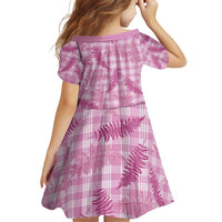 Purple Palaka Hawaii Palapalai Family Matching Off Shoulder Short Dress and Hawaiian Shirt Hawaiian Fern - Polynesian Pride