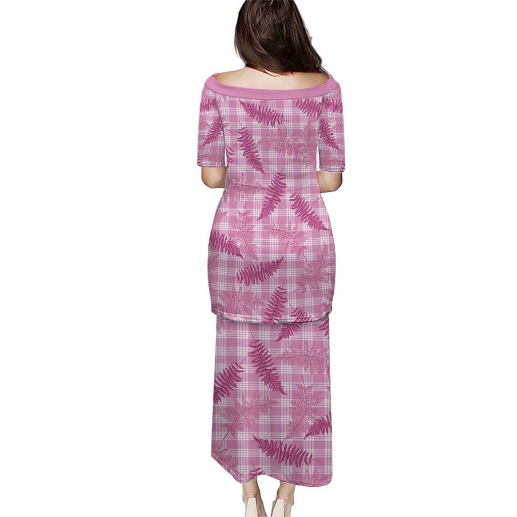 Purple Palaka Hawaii Palapalai Family Matching Puletasi and Hawaiian Shirt Hawaiian Fern - Polynesian Pride
