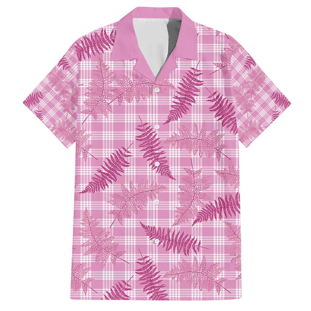 Purple Palaka Hawaii Palapalai Family Matching Short Sleeve Bodycon Dress and Hawaiian Shirt Hawaiian Fern - Polynesian Pride