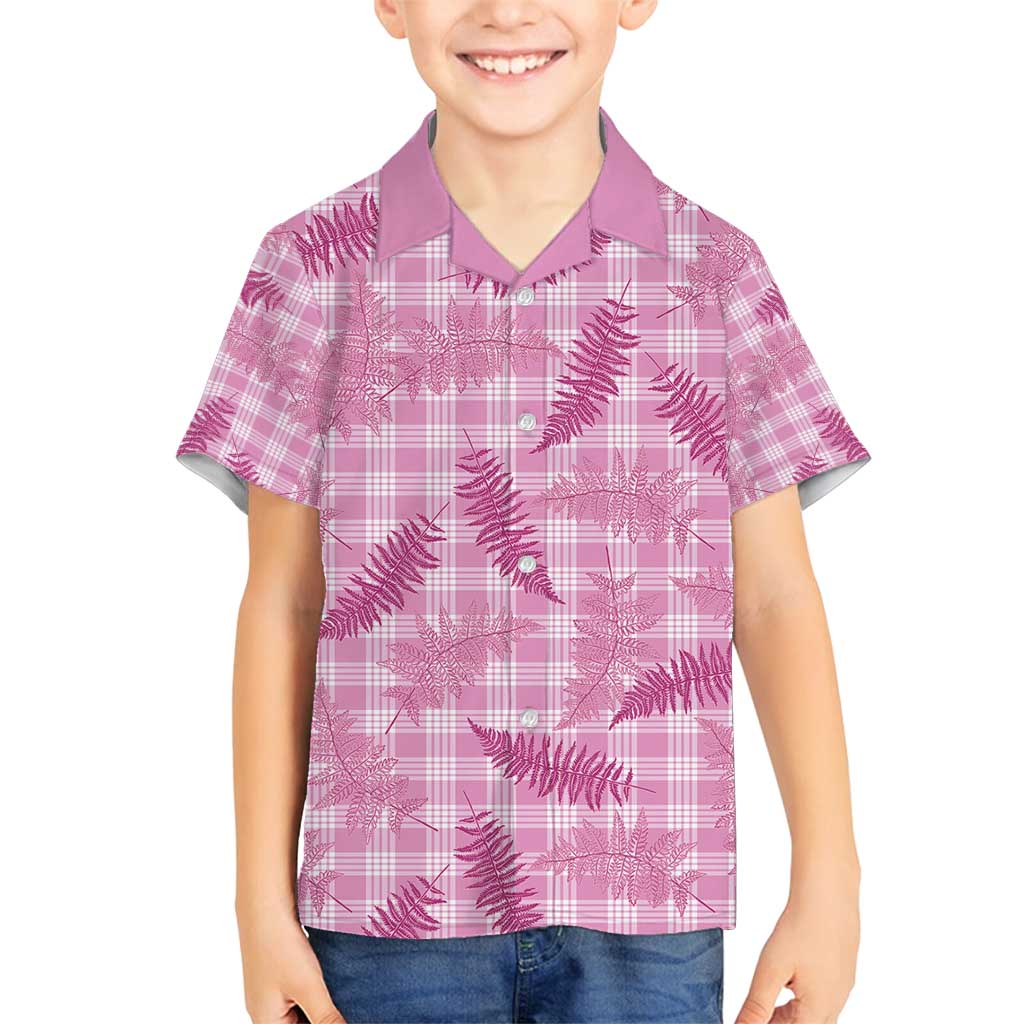 Purple Palaka Hawaii Palapalai Family Matching Summer Maxi Dress and Hawaiian Shirt Hawaiian Fern - Polynesian Pride