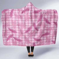 Purple Palaka Hawaii Palapalai Hooded Blanket Hawaiian Fern LT14 One Size Purple - Polynesian Pride