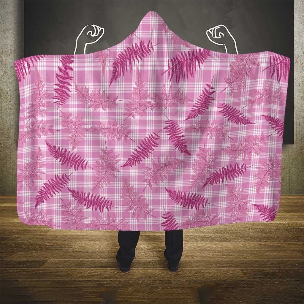 Purple Palaka Hawaii Palapalai Hooded Blanket Hawaiian Fern LT14 - Polynesian Pride