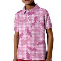 Purple Palaka Hawaii Palapalai Kid Polo Shirt Hawaiian Fern - Polynesian Pride