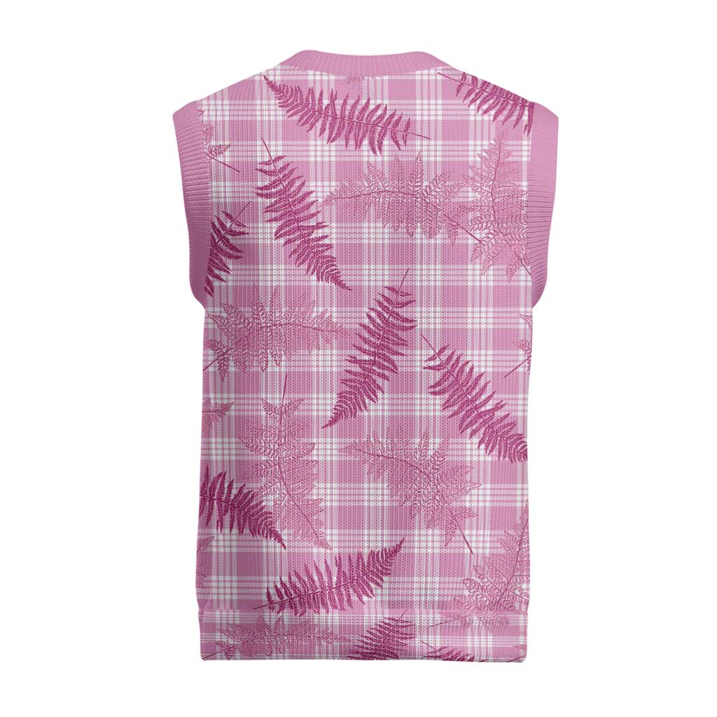 Purple Palaka Hawaii Palapalai Christmas Knitted V-Neck Vest Hawaiian Fern - Polynesian Pride