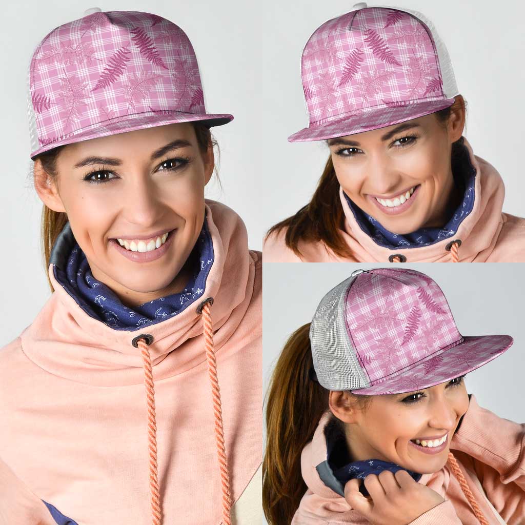 Purple Palaka Hawaii Palapalai Mesh Trucker Cap Hawaiian Fern LT14 - Polynesian Pride