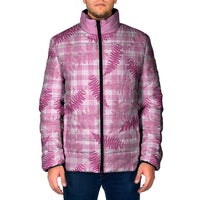 Purple Palaka Hawaii Palapalai Padded Jacket Hawaiian Fern LT14 Men Purple - Polynesian Pride