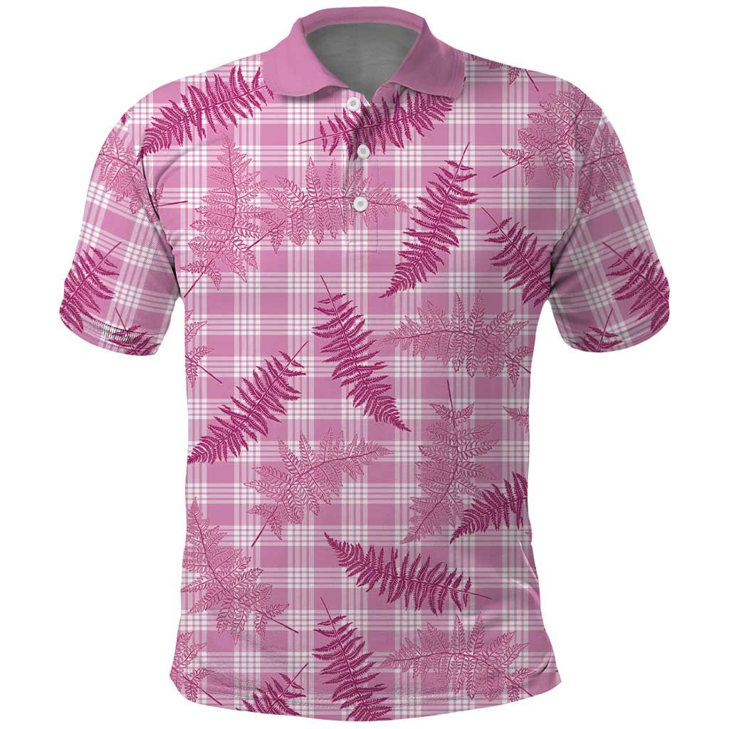 Purple Palaka Hawaii Palapalai Polo Shirt Hawaiian Fern - Polynesian Pride