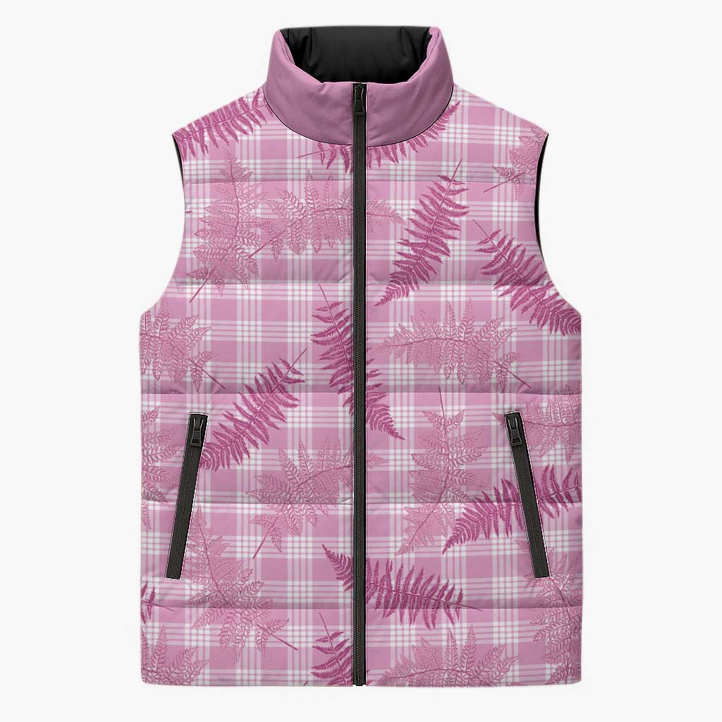 Purple Palaka Hawaii Palapalai Sleeveless Puffer Jacket Hawaiian Fern LT14 Unisex Purple - Polynesian Pride