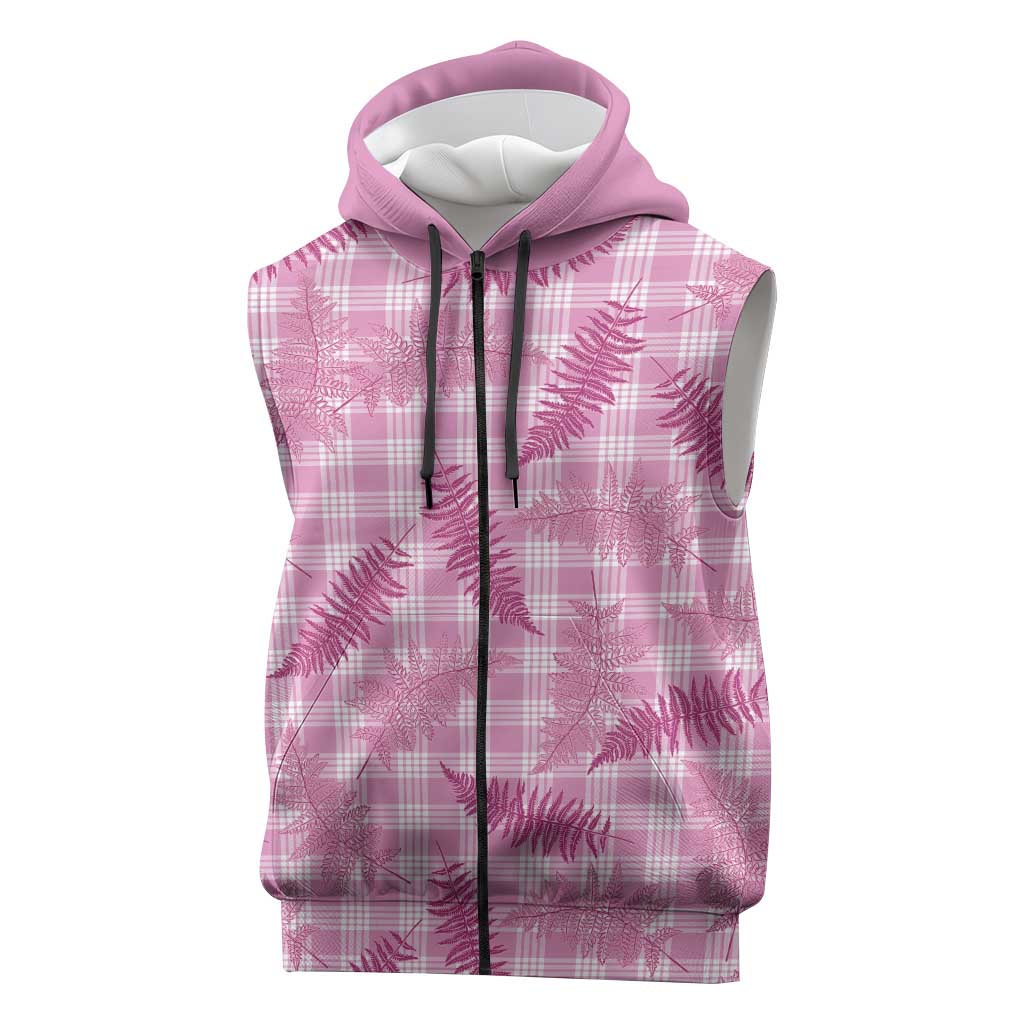 Purple Palaka Hawaii Palapalai Sleeveless Zip Hoodie Hawaiian Fern LT14 Purple - Polynesian Pride
