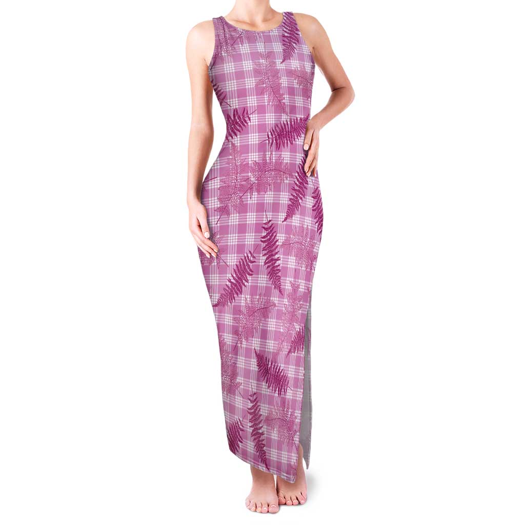 Purple Palaka Hawaii Palapalai Tank Maxi Dress Hawaiian Fern - Polynesian Pride