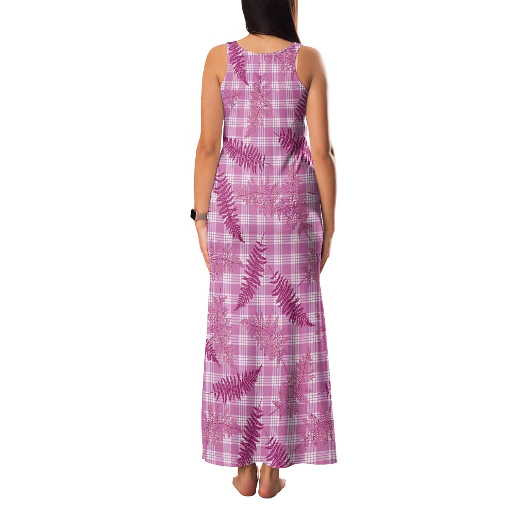 Purple Palaka Hawaii Palapalai Tank Maxi Dress Hawaiian Fern - Polynesian Pride