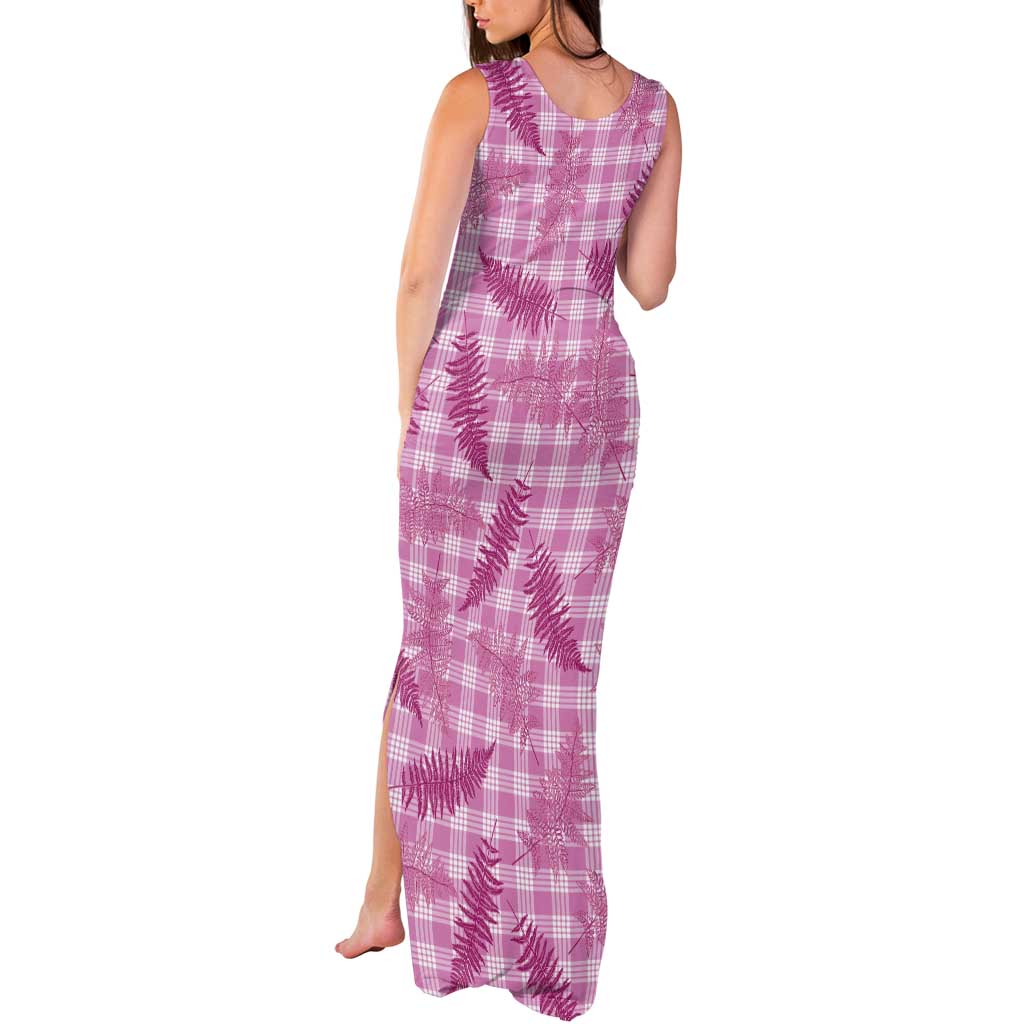 Purple Palaka Hawaii Palapalai Tank Maxi Dress Hawaiian Fern - Polynesian Pride