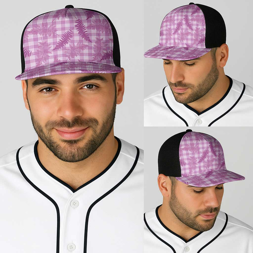 Pink Palaka Hawaii Palapalai Baseball Net Cap Hawaiian Fern LT14 - Polynesian Pride
