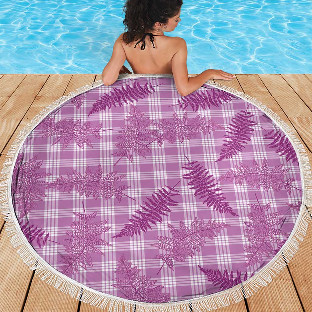 Pink Palaka Hawaii Palapalai Beach Blanket Hawaiian Fern - Polynesian Pride