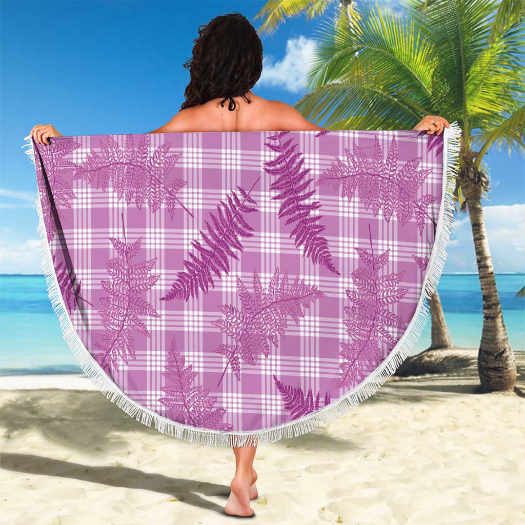 Pink Palaka Hawaii Palapalai Beach Blanket Hawaiian Fern - Polynesian Pride
