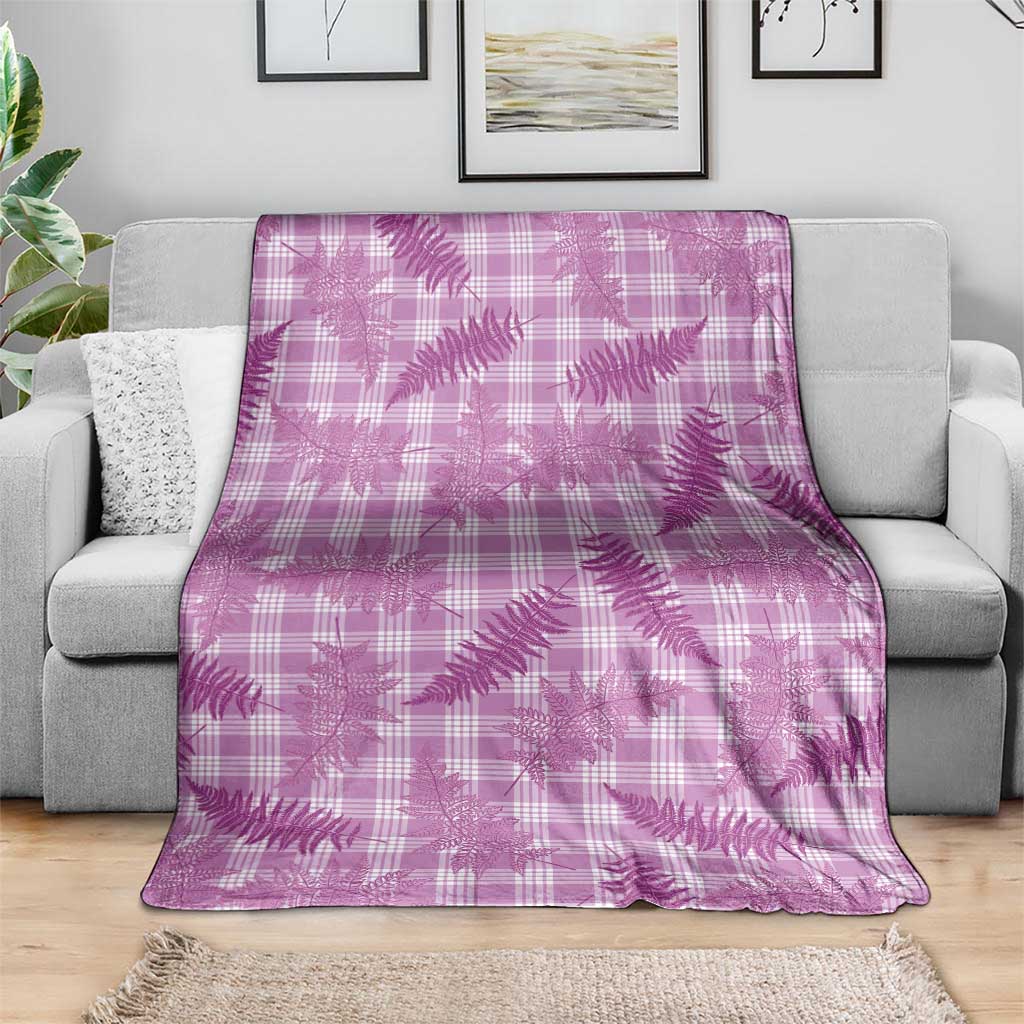 Pink Palaka Hawaii Palapalai Blanket Hawaiian Fern - Polynesian Pride
